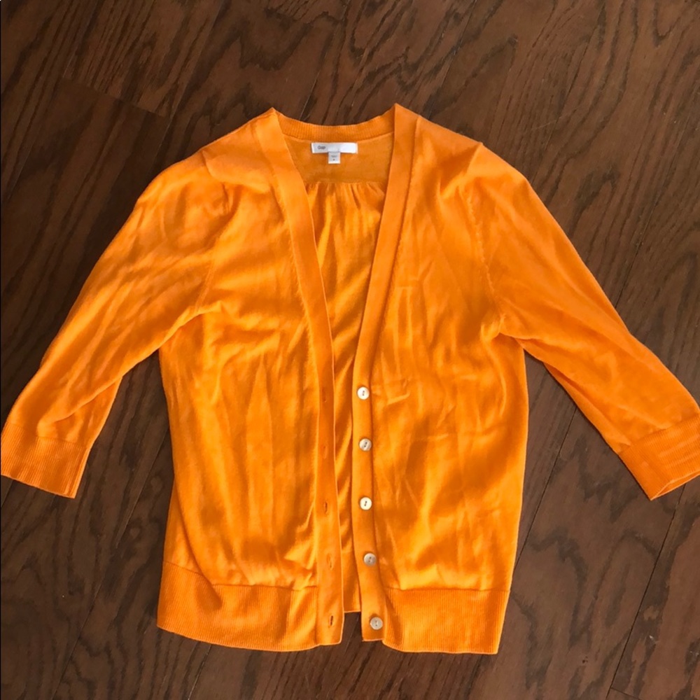 Orange gap cardigan